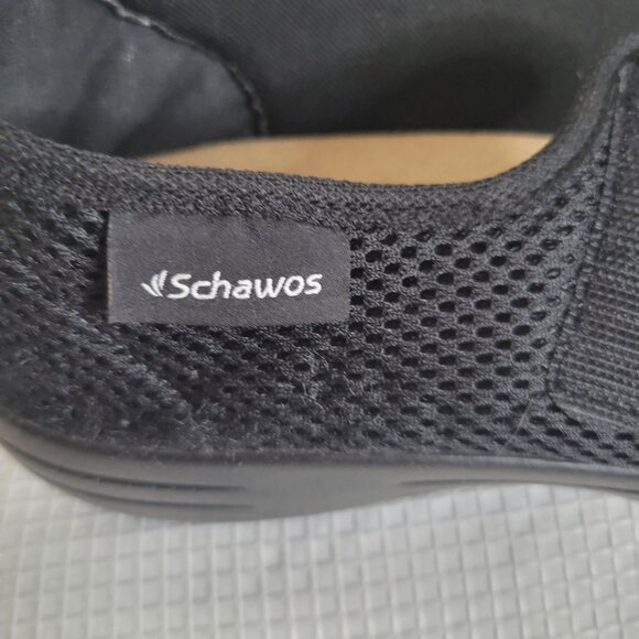 Schawos Unisex Shoes Sandals Anatomical Adjustable Strap Mesh USW 9.5 10 Black - Picture 10 of 12